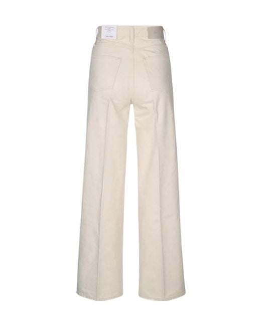 Calvin Klein White Belt Loop Track Pants