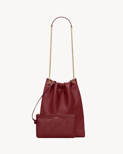 Saint Laurent Red Jamie 4.3 Pouchon Shoulder Bag