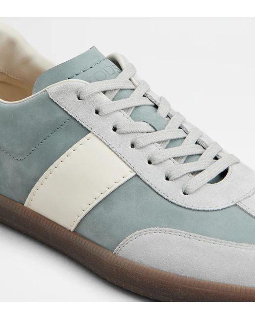 Tod's Gray Stripe Detail Sneakers for men