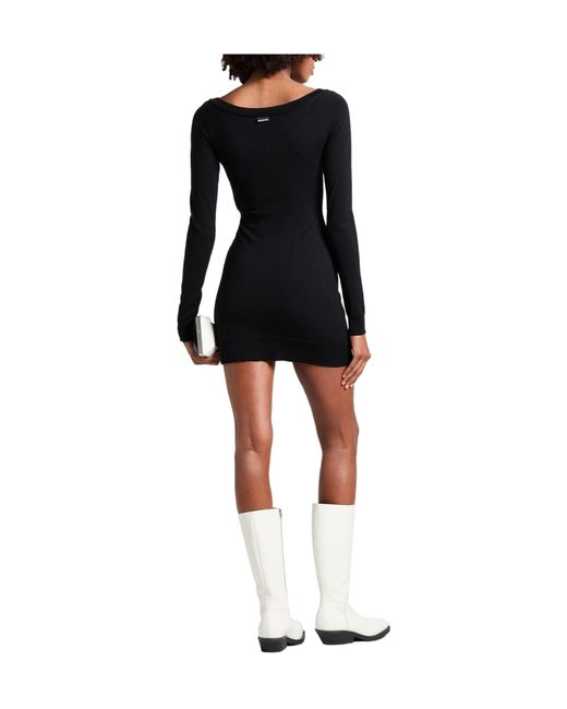 Balenciaga Black Versatile Slim Fit Knit Dress
