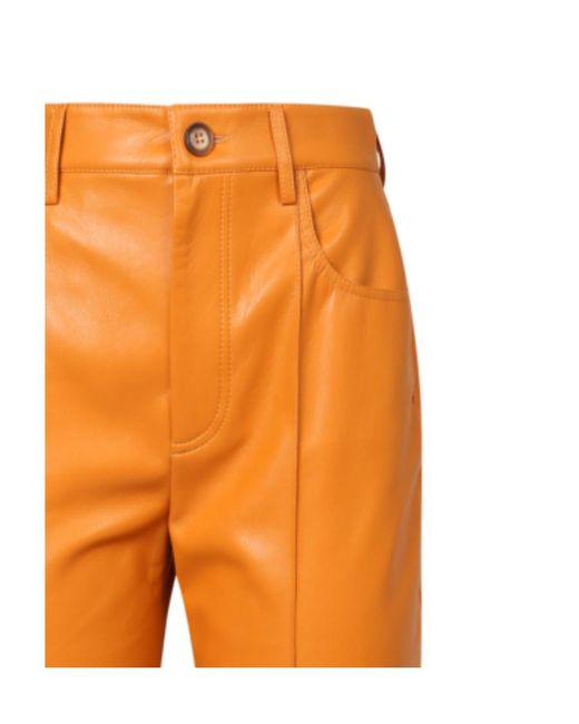 Nanushka Orange Horn Shaped Casual Pants