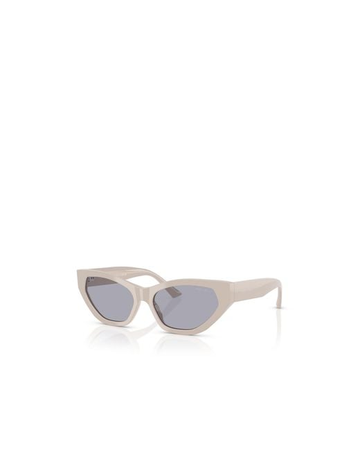Jimmy Choo White Eyewear Cat Eye Frame Sunglasses