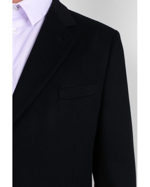 Giorgio Armani Black Lapel Coat for men