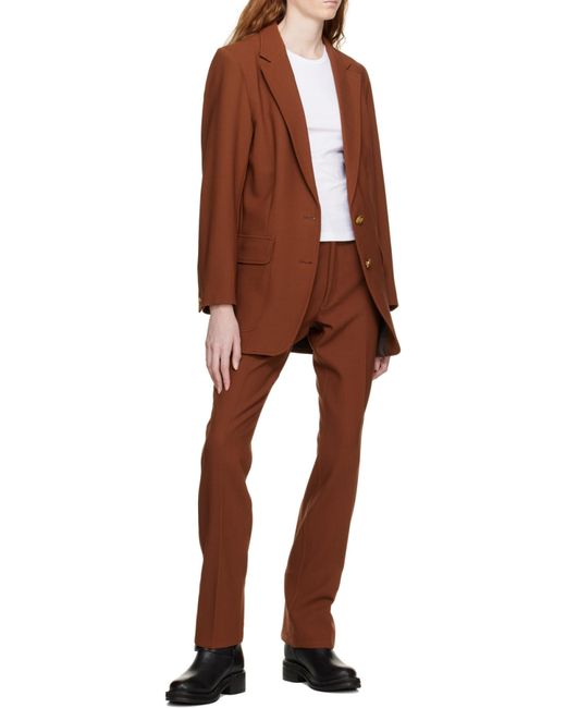 Rag & Bone Brown Jacey Belt Loop Slacks