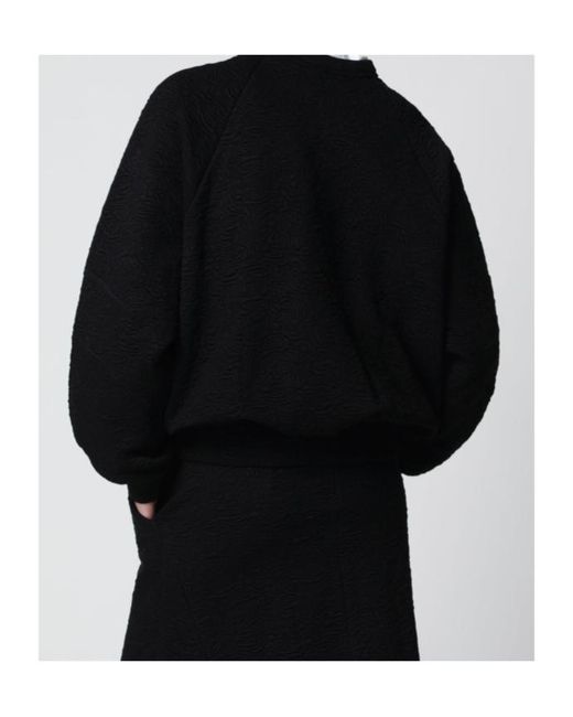 Dries Van Noten Black Viscose-Blend Sweatshirt