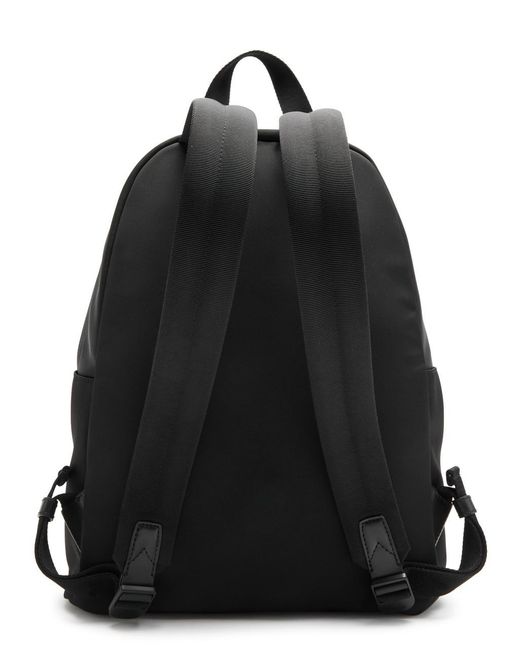 Moncler Black Canvas Backpack for men