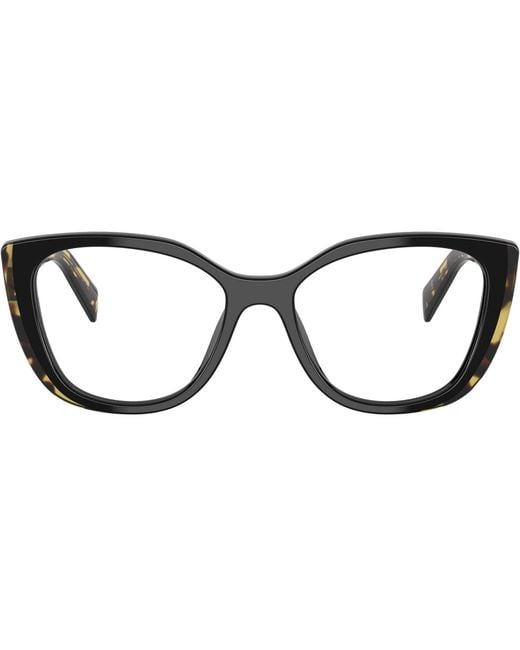 Prada Black Eyewear Cat-Eye Glasses