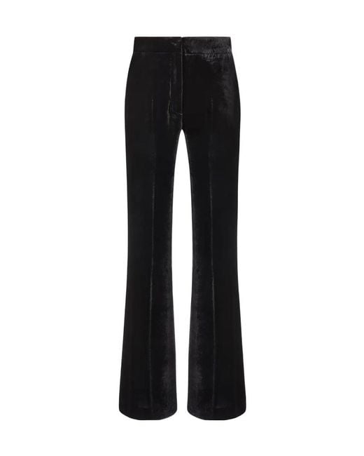 P.A.R.O.S.H. Black Front Pleated Casual Pants