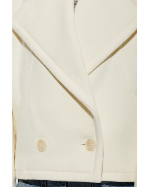 Stella McCartney White Double-Breasted Coat