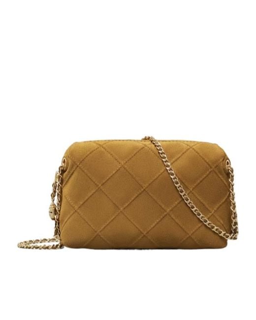 Tory Burch Natural Fleming Soft Crossbody Bag