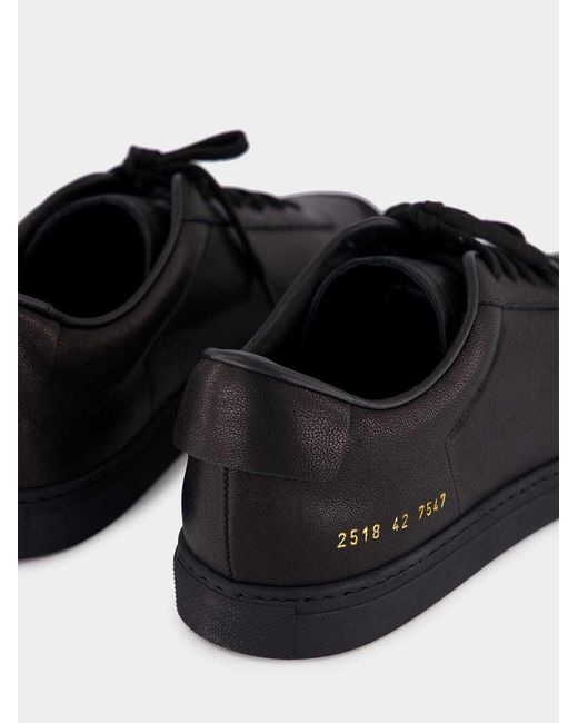 Common Projects Black Court Classic Sneakers for men