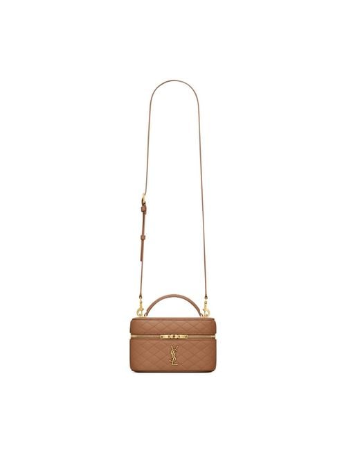 Saint Laurent White Gaby Vanity Bag