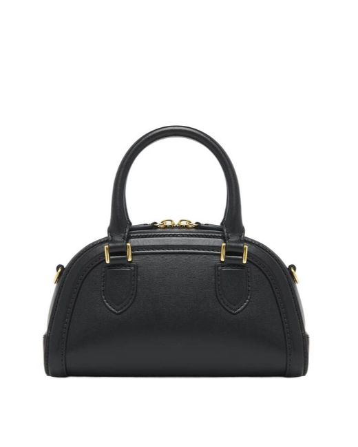 Alexander McQueen Black Mini Birdee Boston Tote Bag
