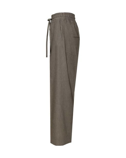 Fear Of God Gray Wide-Leg Drawstring Pants for men