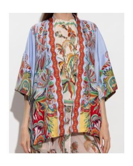 Etro Blue Patterned Shirt