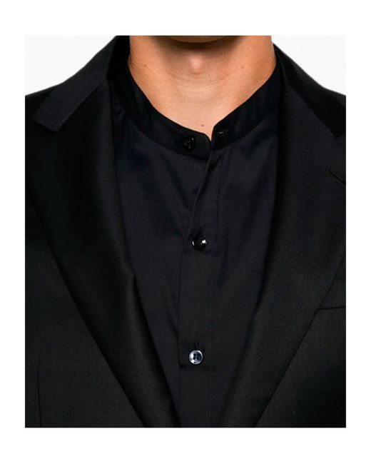 Giorgio Armani Black Single-Breasted Buttoned Suit for men