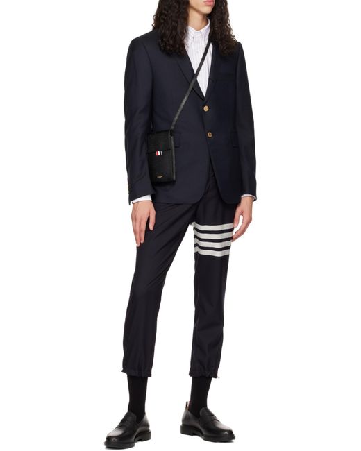 Thom Browne Blue Twill Classic Sport Coat for men