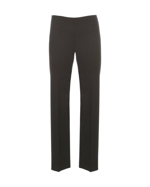 P.A.R.O.S.H. Gray Mid-Rise Tapered Virgin Wool Trousers