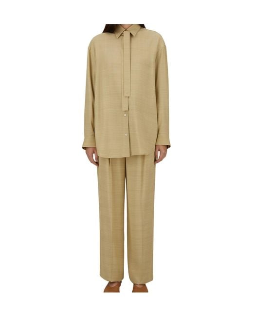 Herno Natural Tie-Neck Shirt