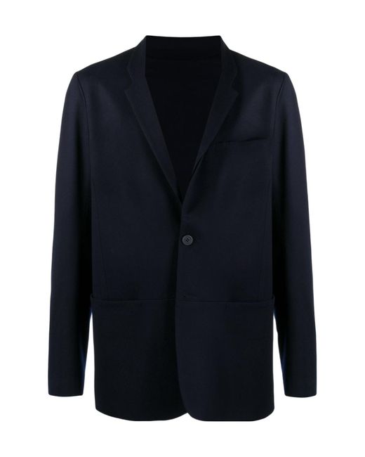 Sease Blue Single Breasted Jacket for men
