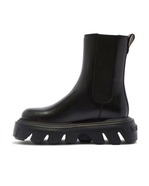 Casadei Black Generation C Round Toe Ankle Boots