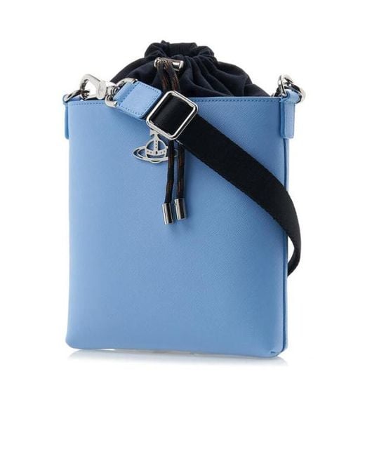 Vivienne Westwood Blue Logo Shoulder Bag
