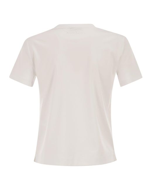 Max Mara White Donata Crewneck T-Shirt
