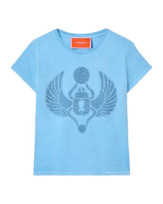 LaDoubleJ Blue Graphic T-Shirt
