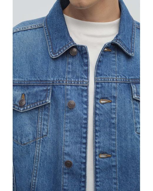 The Row Blue Seb Jacket In Cotton for men
