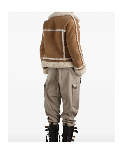 Dolce & Gabbana Brown Suede Shearling Jacket for men