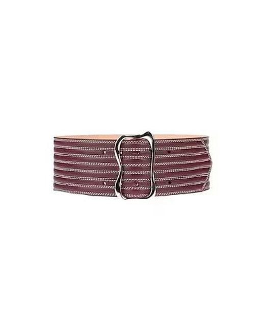 Chloé Purple Wide Solid-Color Waist Belt