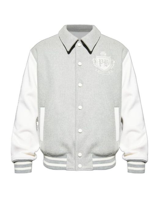 Balmain White Long-Sleeve Jacket for men