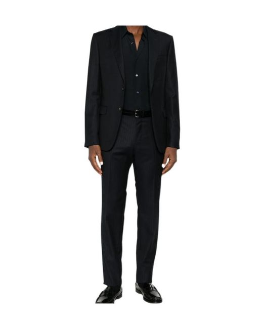 Mazzarelli Black Long-Sleeved Shirt for men