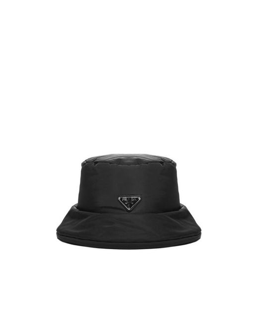 Prada Black Re-Nylon Bucket Hat