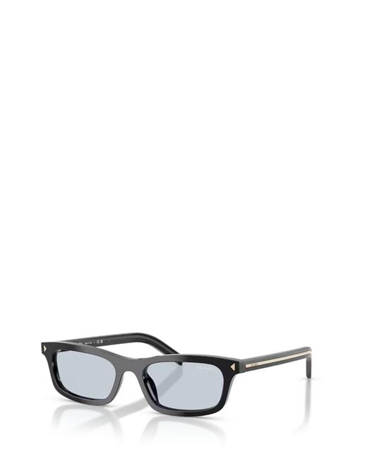 Prada White Eyewear Rectangle Frame Sunglasses for men