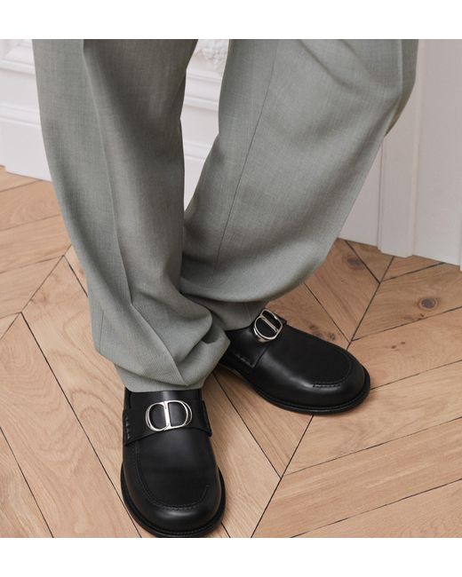 Dior Gray Pleated Tapered Pants for men