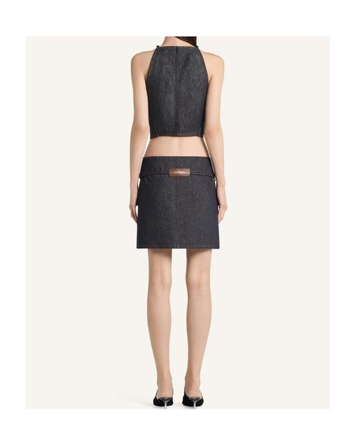 Courreges Blue Sleeveless Top