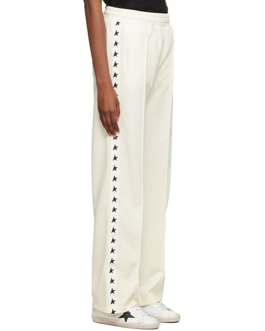 Golden Goose Deluxe Brand Natural Star Tape Track Pants