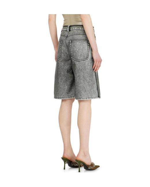 DIESEL Gray Bermuda Shorts