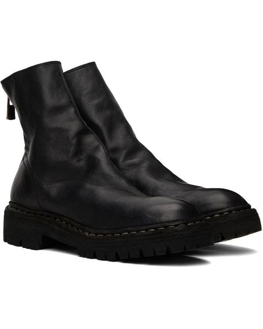 Guidi Black Zippered Short Boots