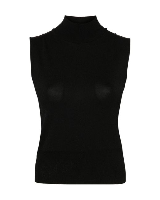 ERMANNO FIRENZE Black Sleeveless Sweater