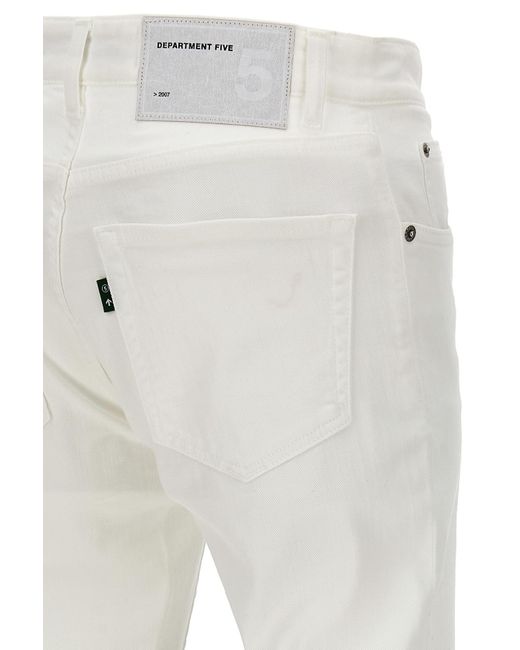 Department 5 White Skeith Denim Jeans for men