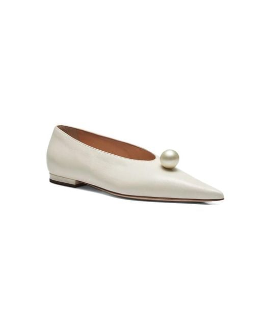 Magda Butrym Natural Pointed-Toe Flats