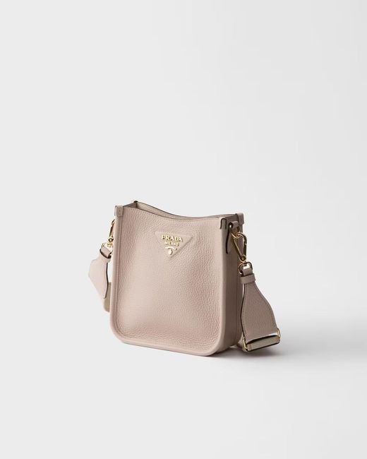 Prada Natural Mini Leather Shoulder Bag