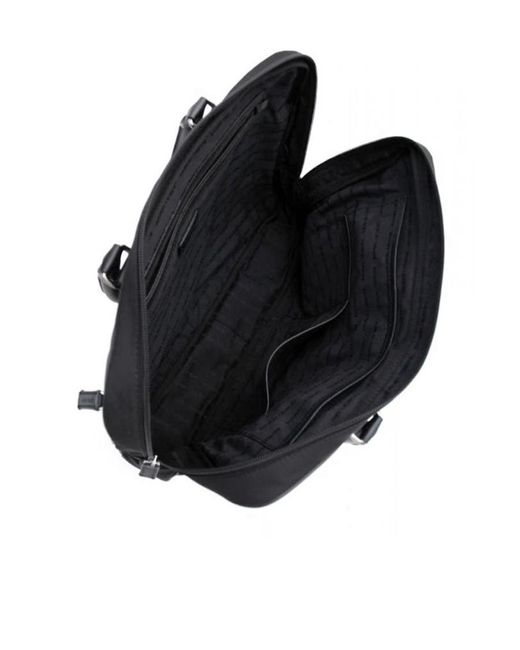 Giorgio Armani Black Logo Handbag for men