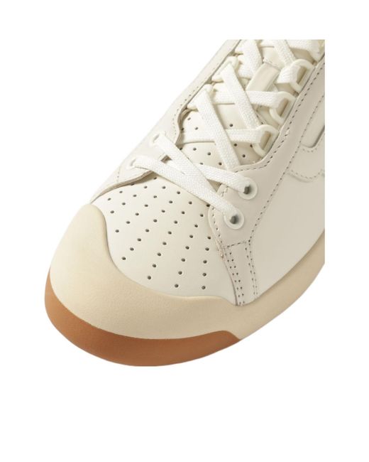 Bally White Lace-Up Low-Top Casual Shoes for men