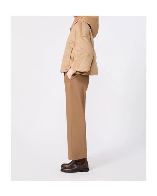 Max Mara Natural Drawstring Casual Pants
