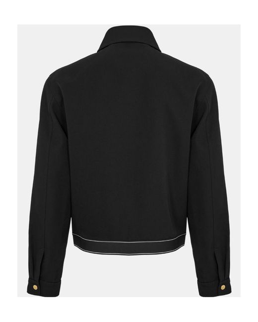 Casablanca Black Logo Zip-Up Casual Jacket for men