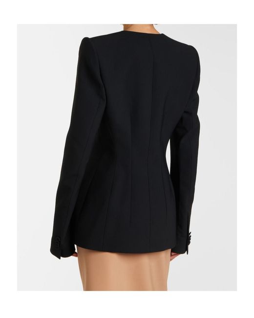 Mugler Black Single-Breasted Jacket
