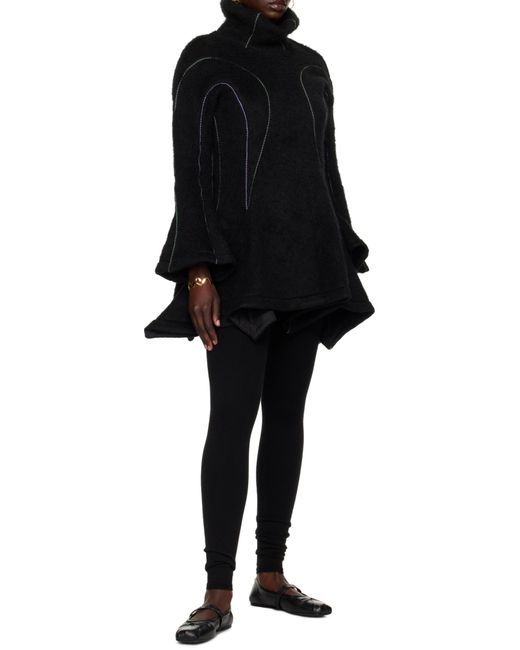 Marni Black Logo Embossed Ballet Flats
